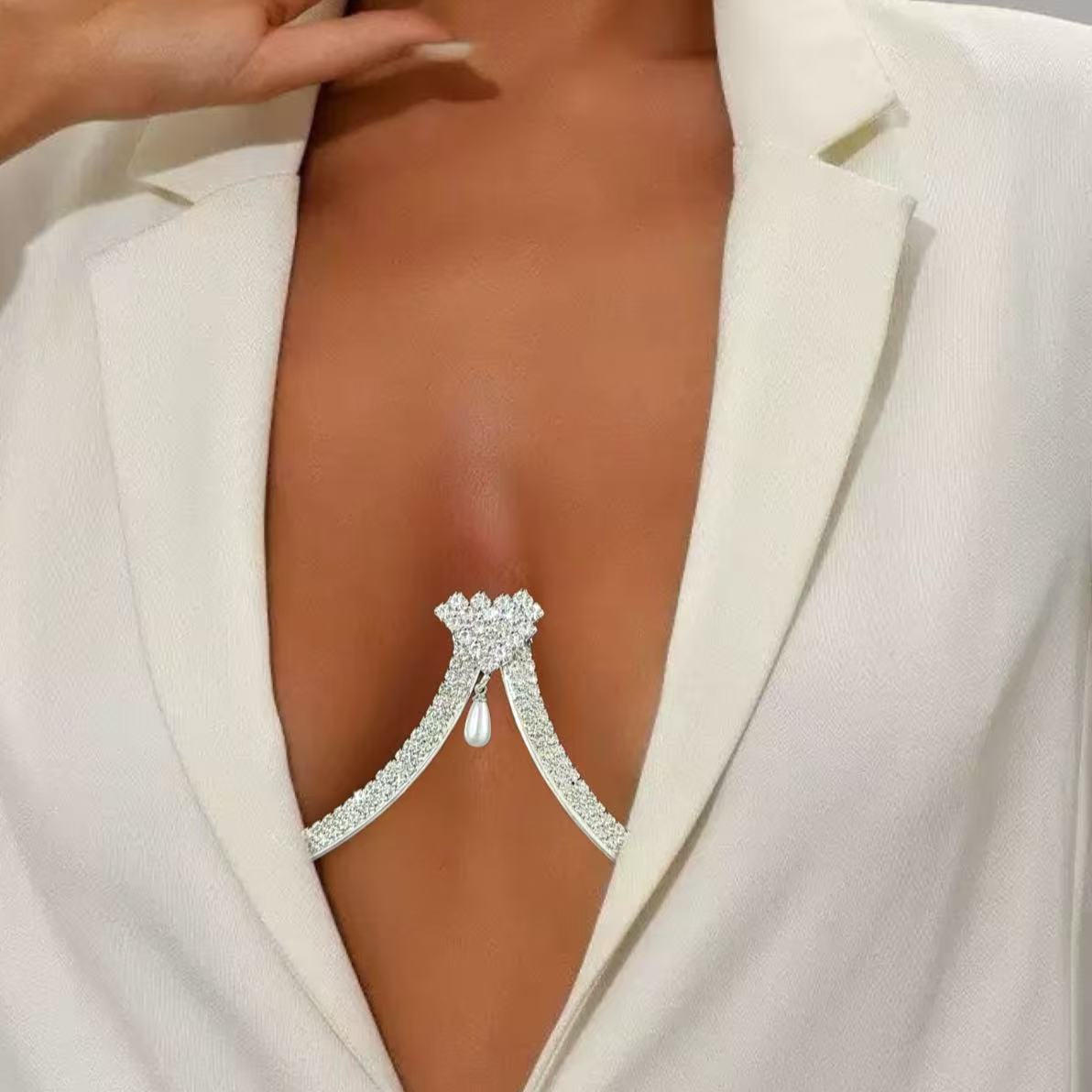 Collar con colgante de perlas  - Body Jewelry Necklace reseña y precio